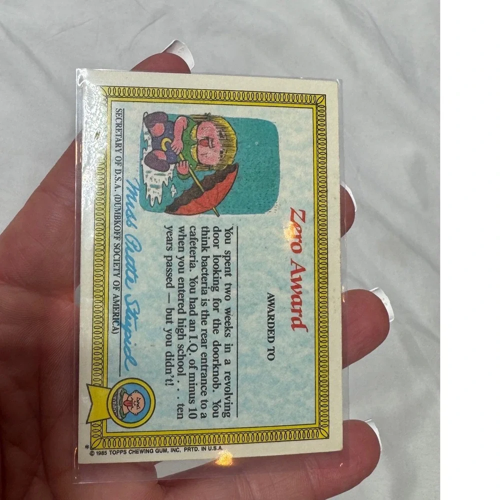 1985 Topps Garbage Pail Kids Series 1 Mad Mike 33a Vintage Sticker Trading Card